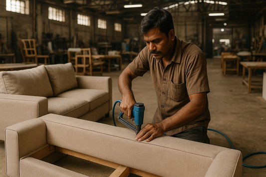 Worker in Sinecraft Creations Factory