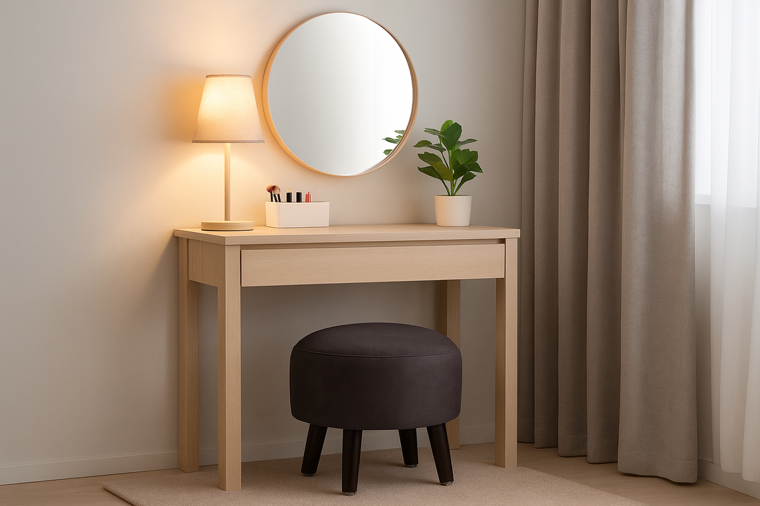 Sinecraft Creations Ottoman Stool under dressing table