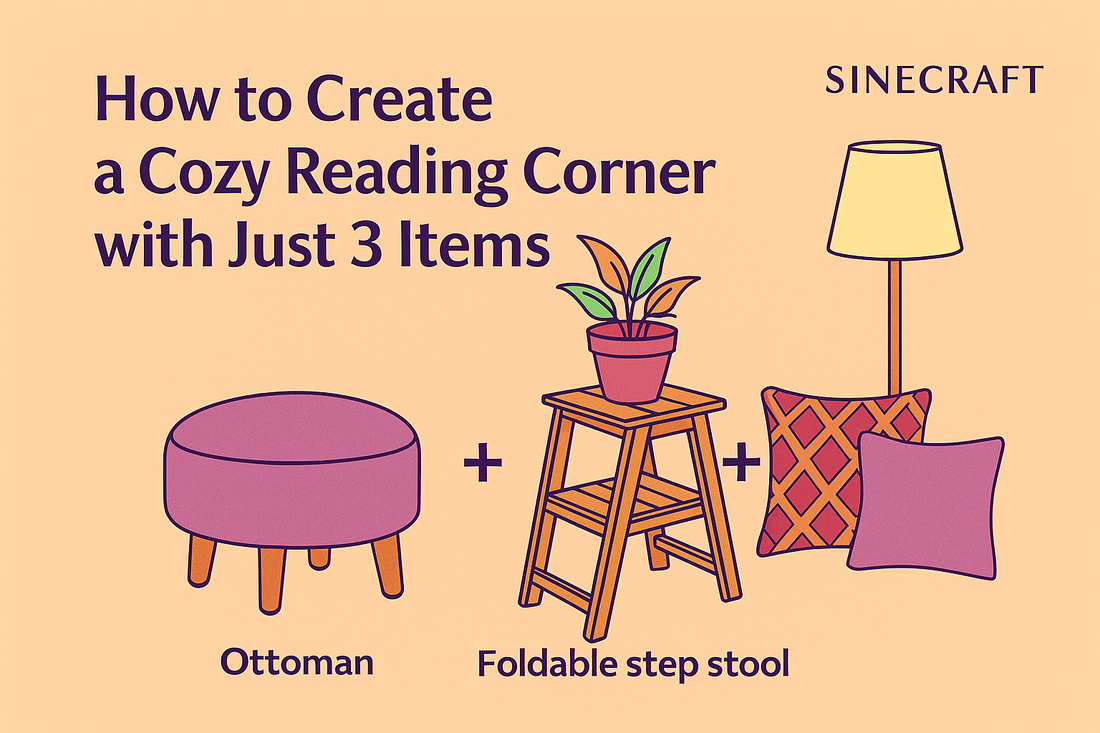 how to create a cozy reading corner with just 3 items
