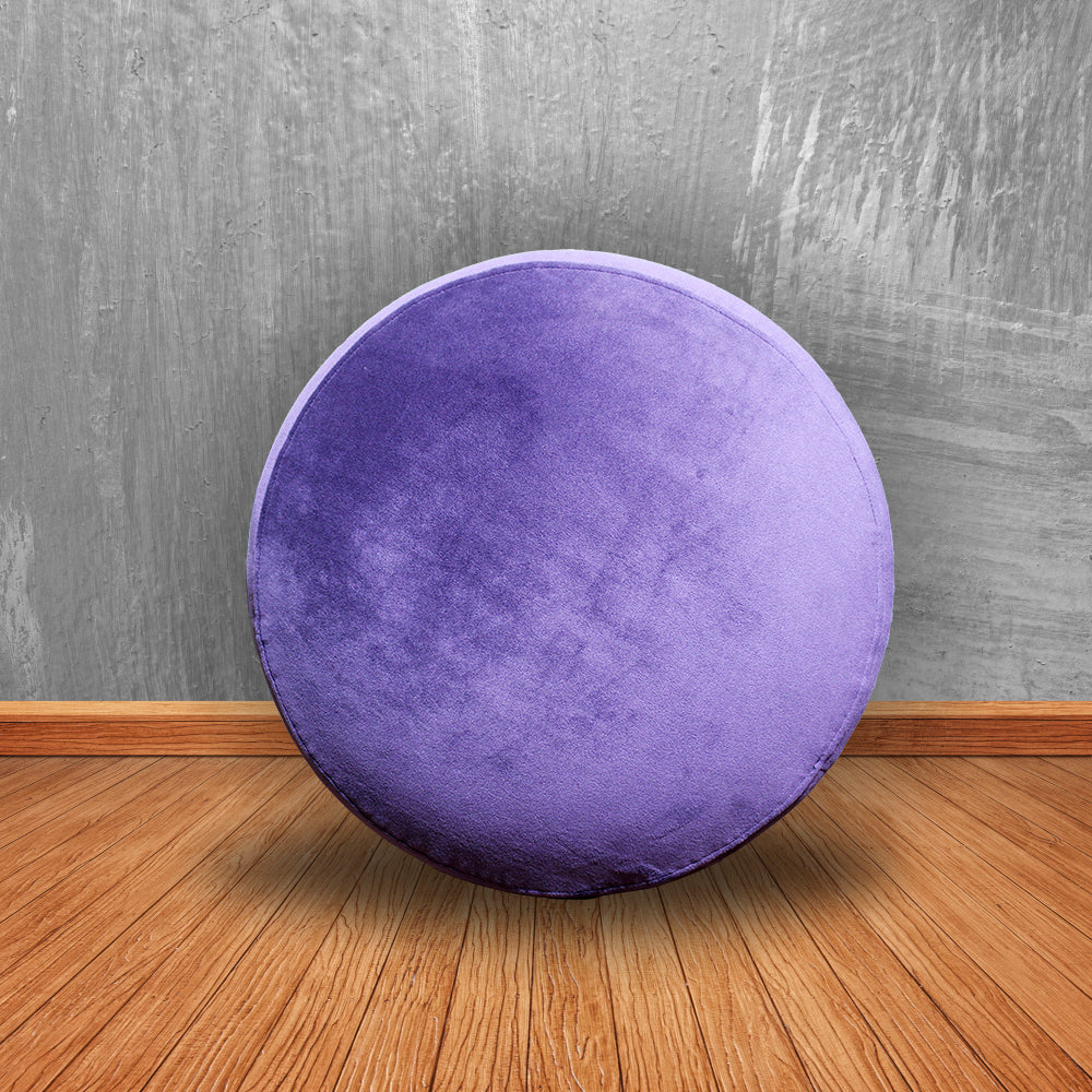 Sinecraft Creations Ottoman for living room - 14 Inch Purple Color (Footstool)