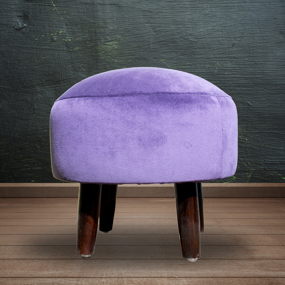 Sinecraft Creations Ottoman for living room - 14 Inch Purple Color (Footstool)