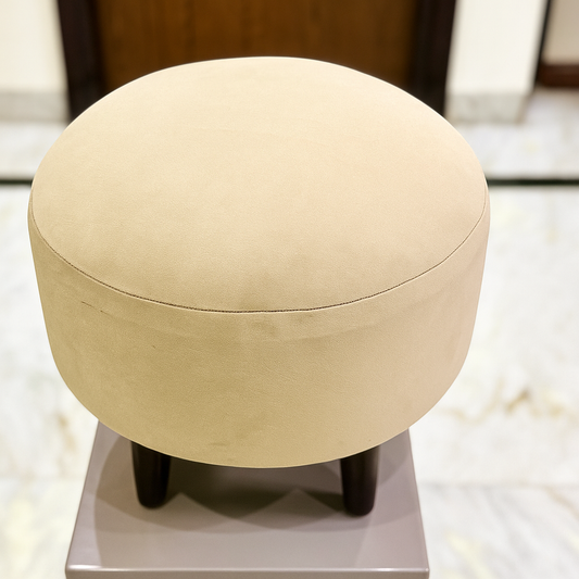 Sinecraft Creations Ottoman for living Room- Ivory Stone Color(40CM)
