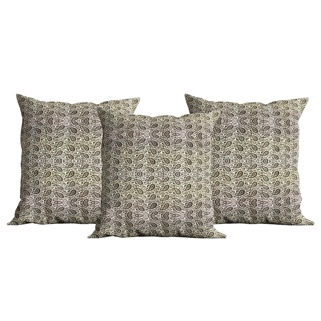 Cushion Covers 16X16 Inches (Golden Brocade)