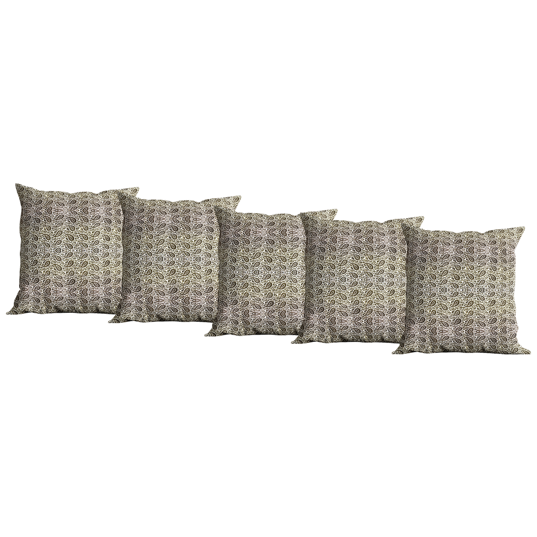 Cushion Covers 16X16 Inches (Golden Brocade)