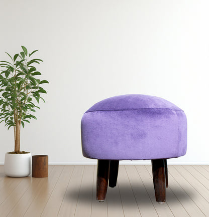 Sinecraft Creations Ottoman for living room - 14 Inch Purple Color (Footstool)