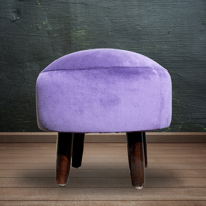 Sinecraft Creations Ottoman for living room - 14 Inch Purple Color (Footstool)