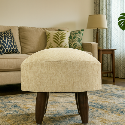 Sinecraft Creations for Living Room- Handloom Cream (Khadi-Inspired 40 CM)