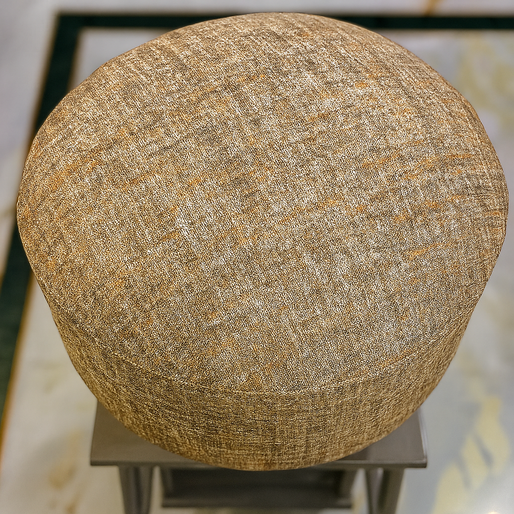 Sinecraft Creations Ottoman for Living Room-  Cappuccino Tweed (40CM)
