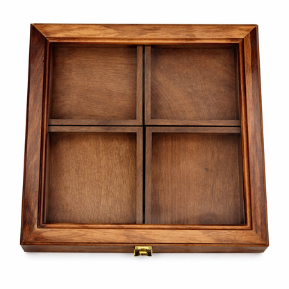 Sheesham Wood Multipurpose Masala Box 8 x 8 Inch | Organizer Box