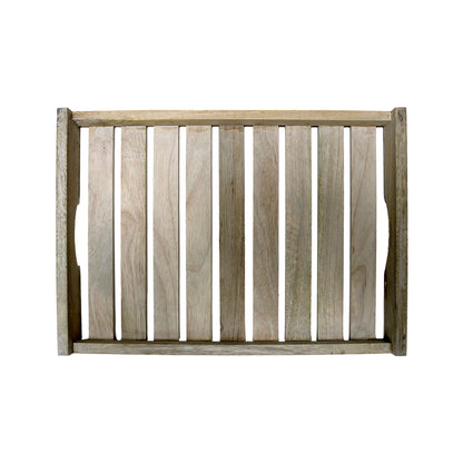 Premium Set of 3 Wooden Serving Trays – Multipurpose Trays in Pine Wood Finish for Kitchen & Dining