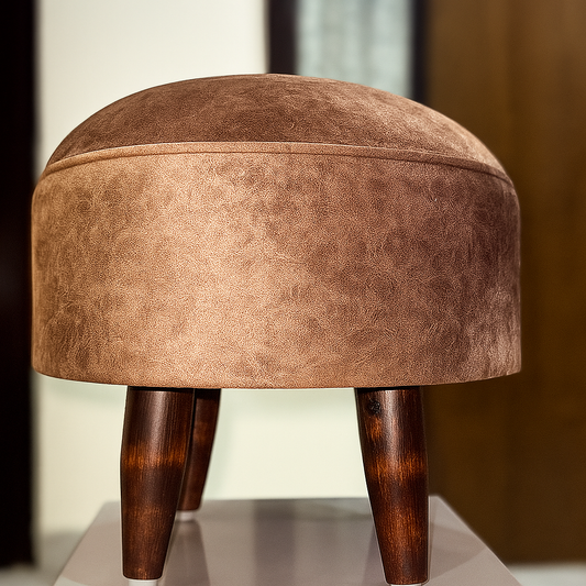 Sinecraft Creations Rusty Brown Ottoman
