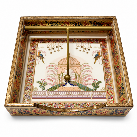 Peacock Pavilion Tissue Holder